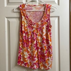 Croft & Barrow colorful, tank top size extra small